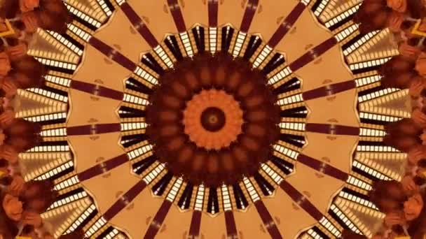 Abstract fantasy background. Geometric kaleidoscope, mandala effect. — Stock Video