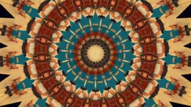 Soyut fantezi geçmişi. Geometrik kaleydoskop, mandala etkisi.