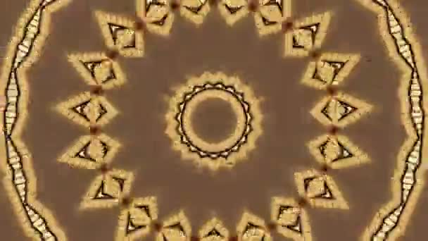 Αφηρημένο φόντο φαντασίας. Γεωμετρικό καλειδοσκόπιο, φαινόμενο mandala. — Αρχείο Βίντεο