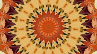 Soyut fantezi geçmişi. Geometrik kaleydoskop, mandala etkisi.