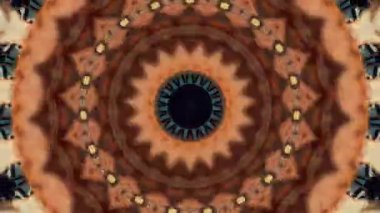 Soyut fantezi geçmişi. Geometrik kaleydoskop, mandala etkisi.