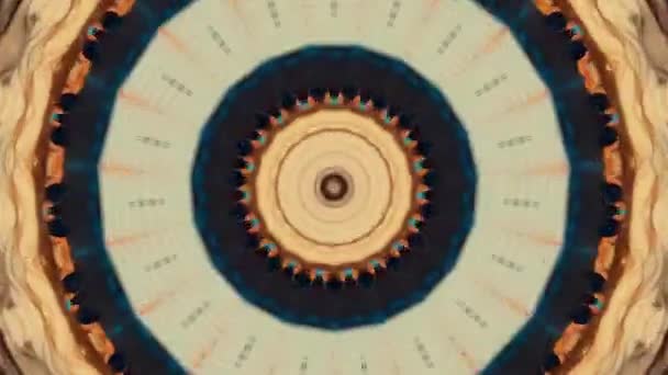 Abstrakt fantasi bakgrund. Geometriskt kalejdoskop, Mandala effekt. — Stockvideo