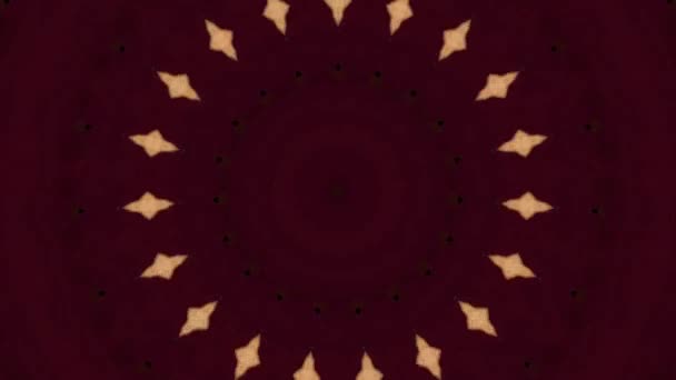 Fondo abstracto de fantasía. Caleidoscopio geométrico, efecto mandala. — Vídeo de stock