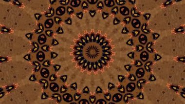 Soyut fantezi geçmişi. Geometrik kaleydoskop, mandala etkisi.