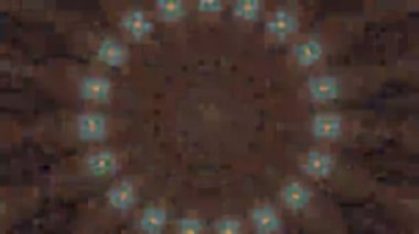 Soyut fantezi geçmişi. Geometrik kaleydoskop, mandala etkisi.