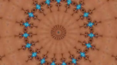 Soyut fantezi geçmişi. Geometrik kaleydoskop, mandala etkisi.