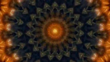 Soyut fantezi geçmişi. Geometrik kaleydoskop, mandala etkisi.