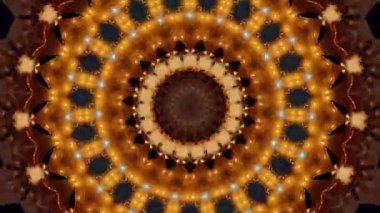 Soyut fantezi geçmişi. Geometrik kaleydoskop, mandala etkisi.