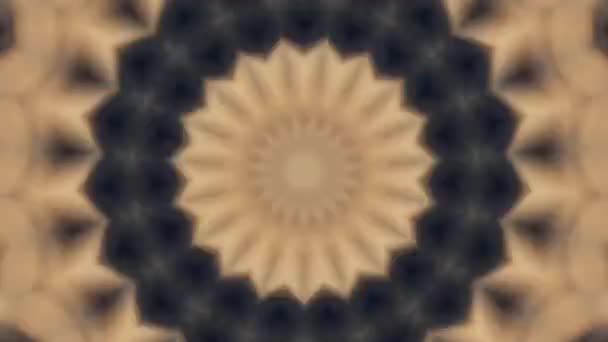 Abstract fantasy background. Geometric kaleidoscope, mandala effect. — Stock Video