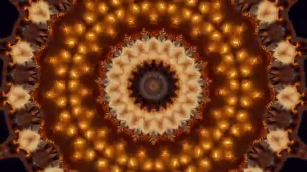 Fond imaginaire abstrait. Kaléidoscope géométrique, effet mandala. — Video