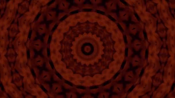 Αφηρημένο φόντο φαντασίας. Γεωμετρικό καλειδοσκόπιο, φαινόμενο mandala. — Αρχείο Βίντεο