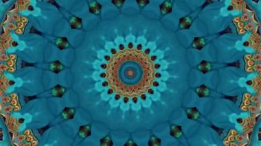 Soyut fantezi geçmişi. Geometrik kaleydoskop, mandala etkisi.