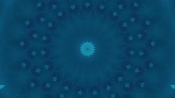 Abstraktní fantasy pozadí. Geometrický kaleidoskop, mandalový efekt. — Stock video