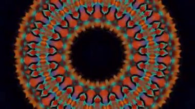 Soyut fantezi geçmişi. Geometrik kaleydoskop, mandala etkisi.