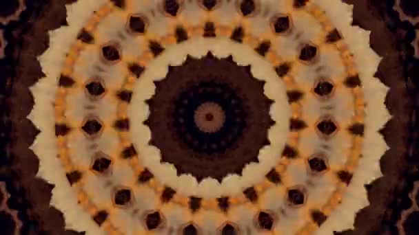 Fond imaginaire abstrait. Kaléidoscope géométrique, effet mandala. — Video