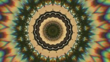 Soyut fantezi geçmişi. Geometrik kaleydoskop, mandala fraktal.