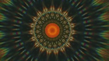 Soyut fantezi geçmişi. Geometrik kaleydoskop, mandala fraktal.