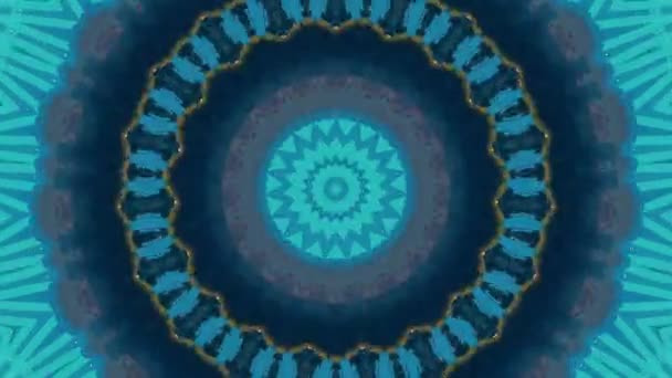 Abstrakt fantasi bakgrund. Geometriskt kalejdoskop, Mandala fractal. — Stockvideo