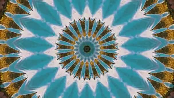Abstract fantasy background. Geometric kaleidoscope, mandala fractal. — Stock Video