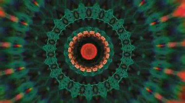 Fütürist soyut arka plan. Dinamik hareket eden fantezi döngüsü.