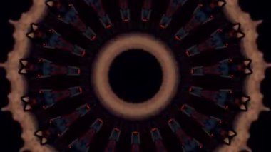 Fütürist soyut arka plan. Dinamik hareket eden fantezi döngüsü.