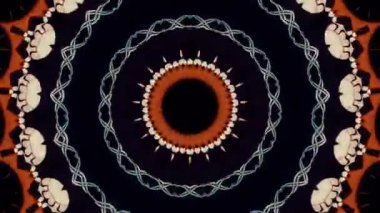 Soyut fantezi geçmişi. Geometrik kaleydoskop, mandala fraktal.