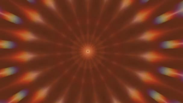 Abstrakte Fantasie. Geometrisches Kaleidoskop, Mandala fraktal. — Stockvideo