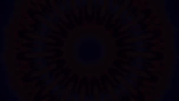 Abstracte fantasie achtergrond. Geometrische caleidoscoop, mandala fractal. — Stockvideo