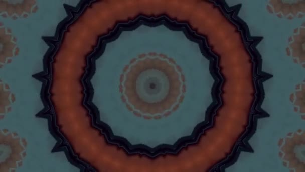 Fond imaginaire abstrait. Kaléidoscope géométrique, mandala fractal. — Video