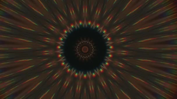 Abstrakt fantasi bakgrund. Geometriskt kalejdoskop, Mandala fractal. — Stockvideo