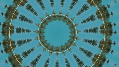 Soyut fantezi geçmişi. Geometrik kaleydoskop, mandala fraktal.