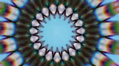 Fütürist soyut arka plan. Dinamik hareket eden fantezi döngüsü.