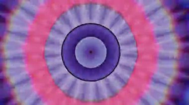 4K soyut arkaplan. Dinamik hareket eden fantezi döngüsü. Kaleydoskop.