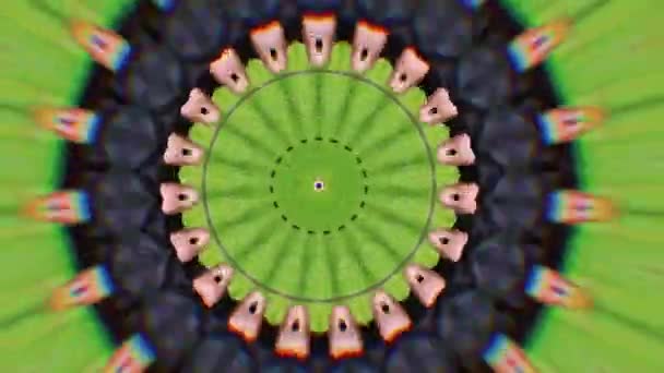 Αφηρημένο φόντο 4K. Δυναμική κινούμενη φαντασίωση. Καλειδοσκόπιο. — Αρχείο Βίντεο