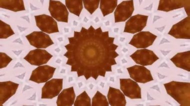 4K soyut arkaplan. Dinamik hareket eden fantezi döngüsü. Kaleydoskop.