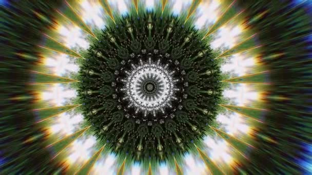 4K abstracte achtergrond. Dynamische bewegende fantasie lus. Kaleidoscoop. — Stockvideo