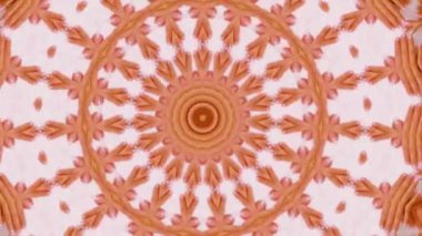 4K soyut arkaplan. Dinamik hareket eden fantezi döngüsü. Kaleydoskop.