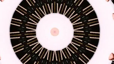 4K soyut arkaplan. Dinamik hareket eden fantezi döngüsü. Kaleydoskop.