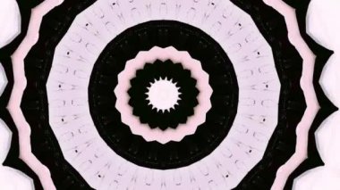 4K soyut arkaplan. Dinamik hareket eden fantezi döngüsü. Kaleydoskop.