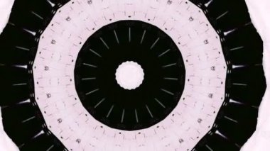 4K soyut arkaplan. Dinamik hareket eden fantezi döngüsü. Kaleydoskop.