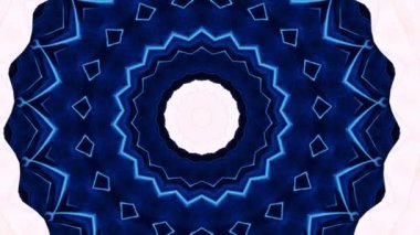 4K soyut arkaplan. Dinamik hareket eden fantezi döngüsü. Kaleydoskop.