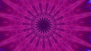 4K soyut arkaplan. Dinamik hareket eden fantezi döngüsü. Kaleydoskop.