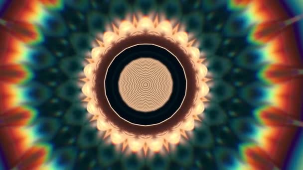 4K abstrakten Hintergrund. Dynamisch bewegte Fantasieschleife. Kaleidoskop. — Stockvideo