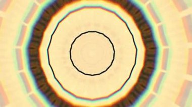 4K soyut arkaplan. Dinamik hareket eden fantezi döngüsü. Kaleydoskop.