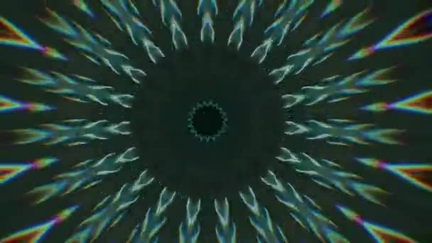 4K abstracte achtergrond. Dynamische bewegende fantasie lus. Kaleidoscoop. — Stockvideo