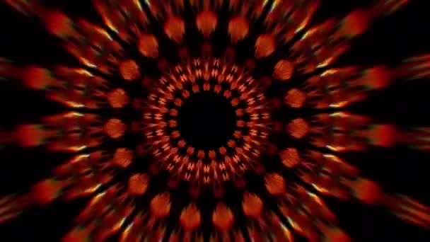 4K elvont háttér. Dinamikus mozgó fantáziahurok. Kaleidoszkóp. — Stock videók