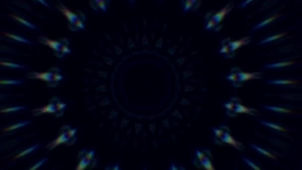 4K abstrakten Hintergrund. Dynamisch bewegte Fantasieschleife. Kaleidoskop. — Stockvideo