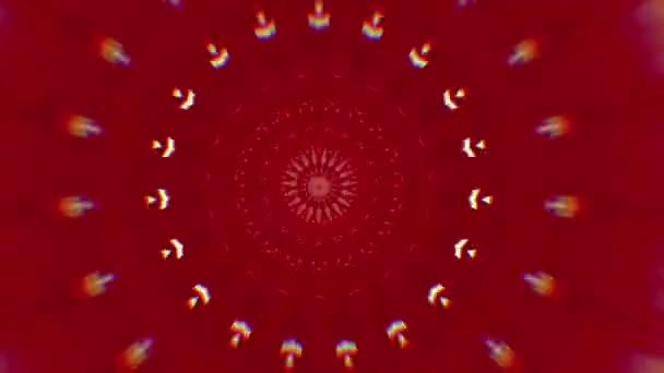 4K abstrakten Hintergrund. Dynamisch bewegte Fantasieschleife. Kaleidoskop. — Stockvideo