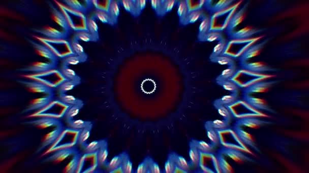 4K fond abstrait. Boucle de fantaisie en mouvement dynamique. Kaléidoscope. — Video