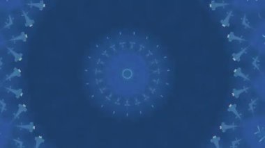 4K soyut arkaplan. Dinamik hareket eden fantezi döngüsü. Kaleydoskop.